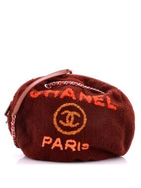 Chanel Deauville Round Bag Shearling #343012C30B